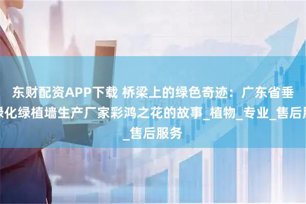 东财配资APP下载 桥梁上的绿色奇迹：广东省垂直绿化绿植墙生产厂家彩鸿之花的故事_植物_专业_售后服务